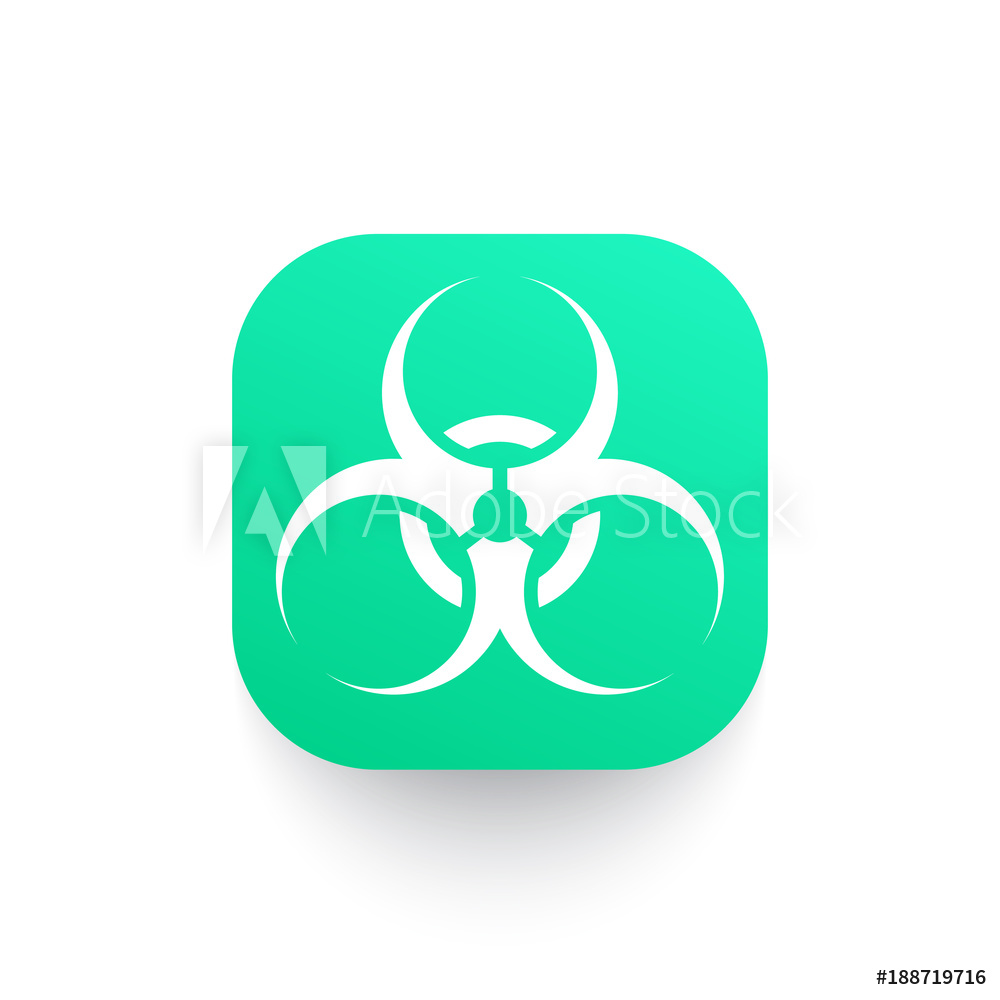1000x1000 Photo Art Print Biohazard Vector Icon Europosters