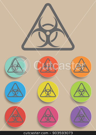 332x464 Warning Symbol Biohazard Vector Stock Vector