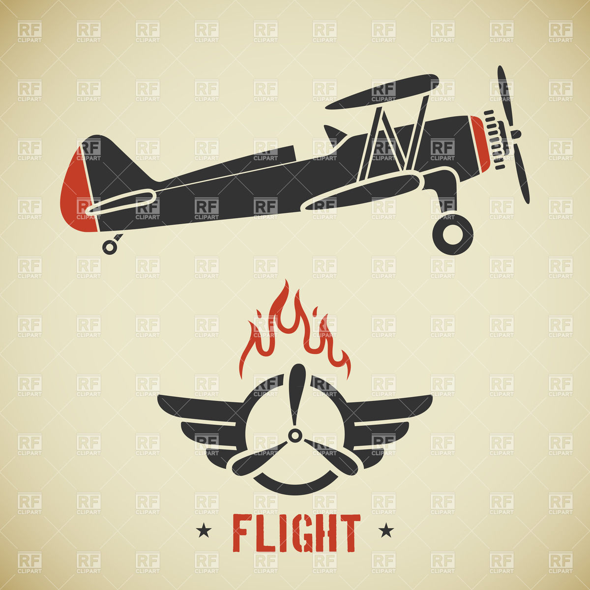 Retro Plane 1200x1200 Retro Plane