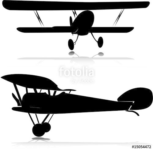 Biplane Vector Silhouettes Stock Image And Royalty Free Vector 500x492 Biplane Vector Silhouettes Stock Image And Royalty Free Vector