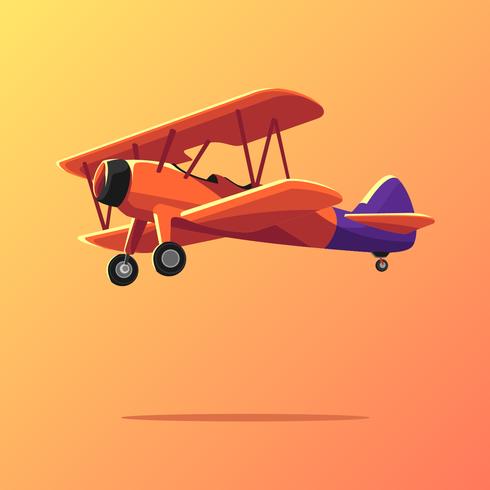 Biplane Vector 490x490 Biplane Vector