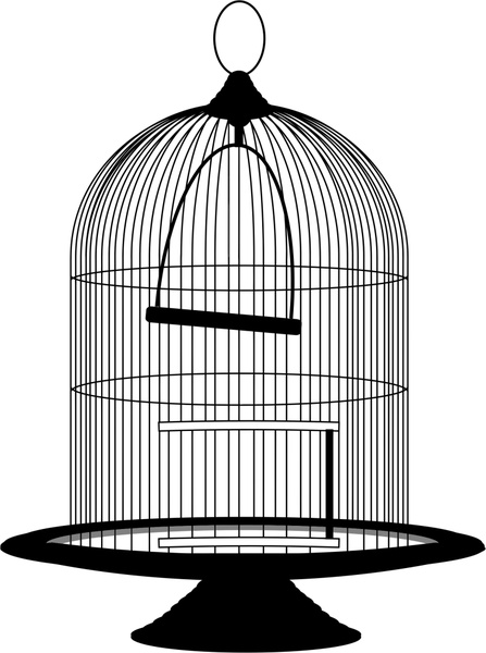 Birdcage Vector Sketch Illustration In Black And White Free Vector 447x600 Birdcage Vector Sketch Illustration In Black And White Free Vector