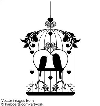Download Love Bird Cage 335x355 Download Love Bird Cage