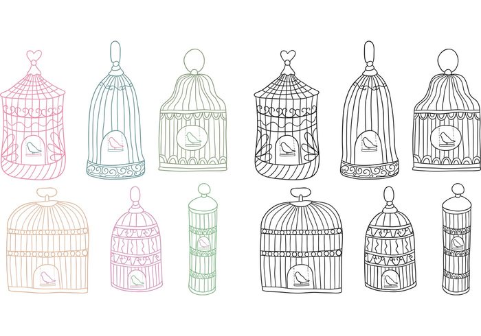 Free Vintage Bird Cage Vector 700x490 Free Vintage Bird Cage Vector