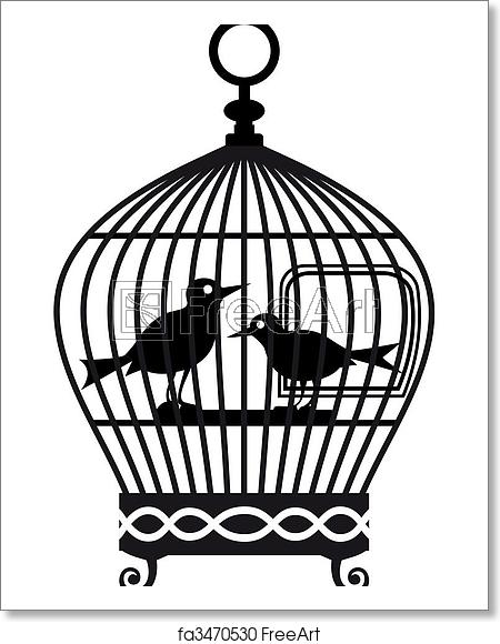 Free Art Print Of Vintage Birdcage 450x580 Free Art Print Of Vintage Birdcage