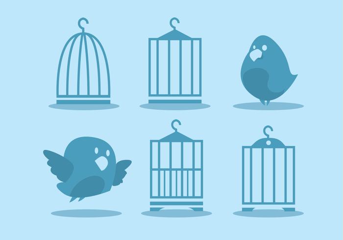Bird Cage Vector Set Stock Images 700x490 Bird Cage Vector Set Stock Images