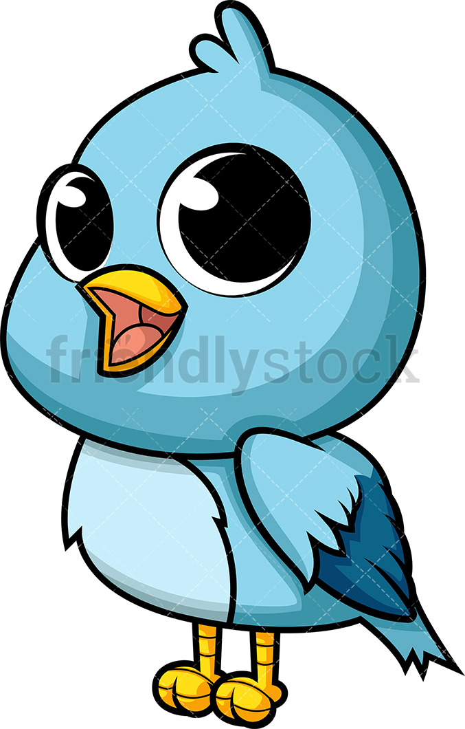 677x1060 Cute Baby Bird Cartoon Vector Clipart