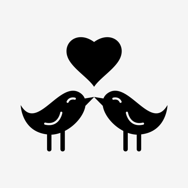 Vector Birds Love Icon, Birds, Day, Heart Png And Vector 640x640 Vector Birds Love Icon, Birds, Day, Heart Png And Vector