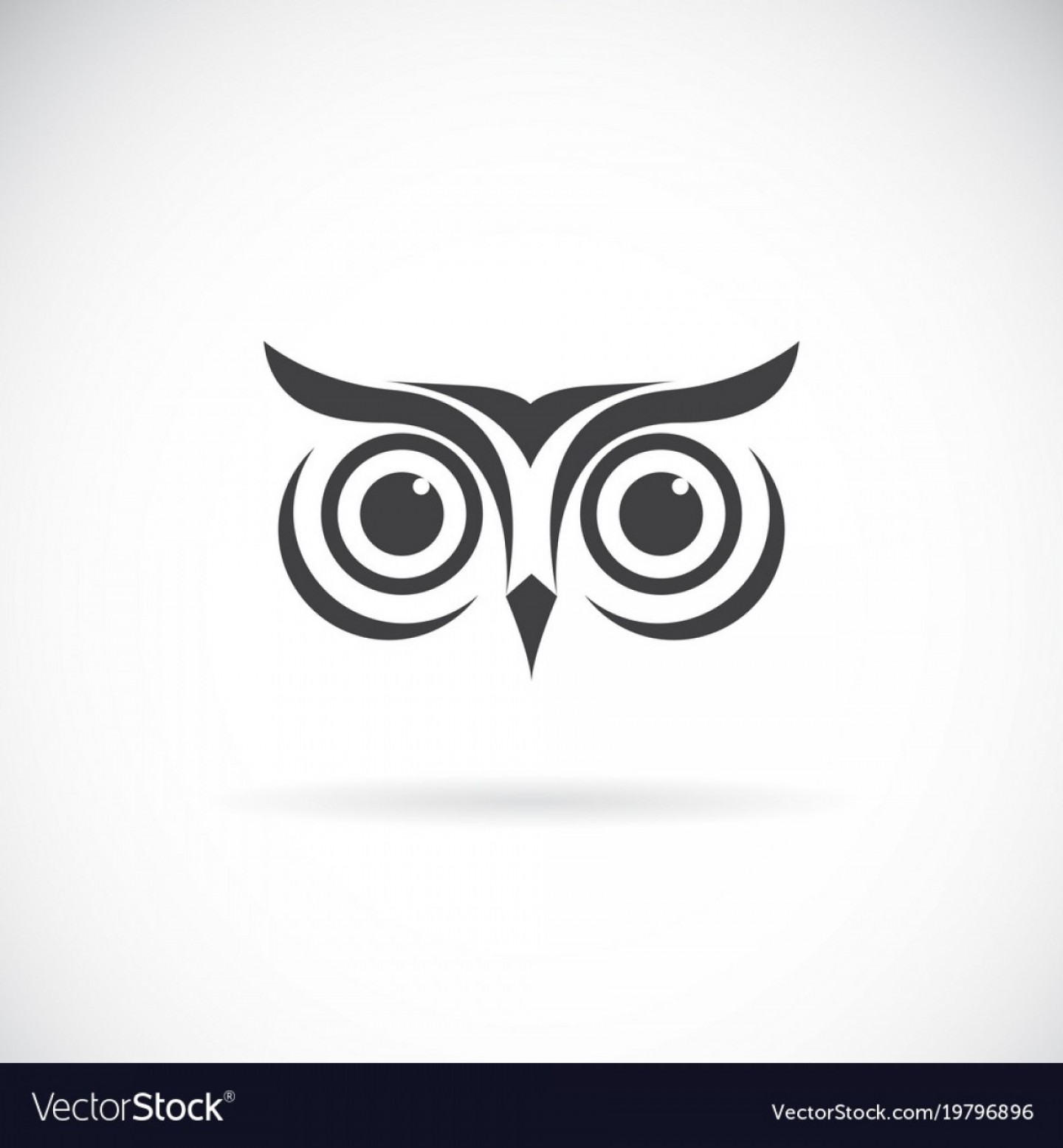 1440x1555 An Owl Face Design On White Background Bird Logo Vector Soidergi