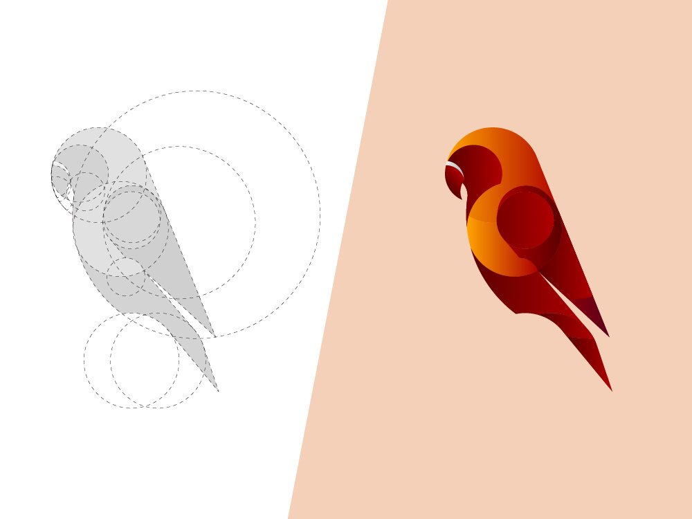 1000x750 Golden Ratio Bird Logo