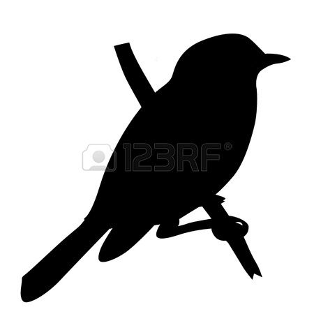 450x450 Stock Vector Creative Stuff Bird Silhouette, Bird Outline