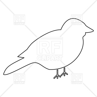 400x400 Bird Outline Vector Image Of Objects