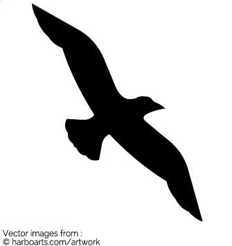 335x355 Download Flying Bird Silhouette Vector Graphic