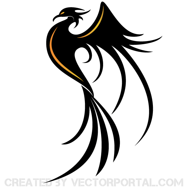 600x600 Phoenix Bird Vector Art