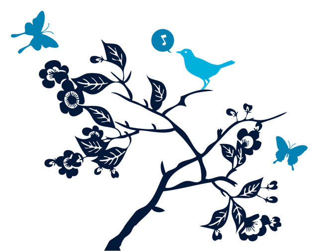 Singing Bird Vector 650x505 Singing Bird Vector