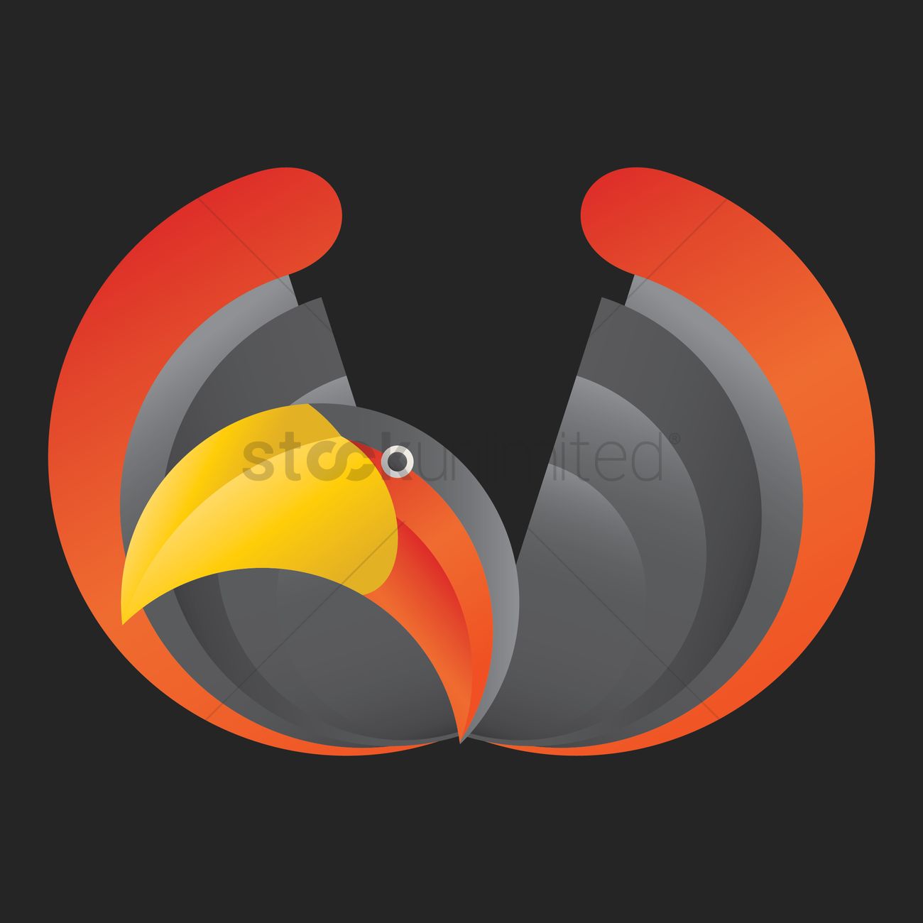 1300x1300 Abstract Bird Vector Image