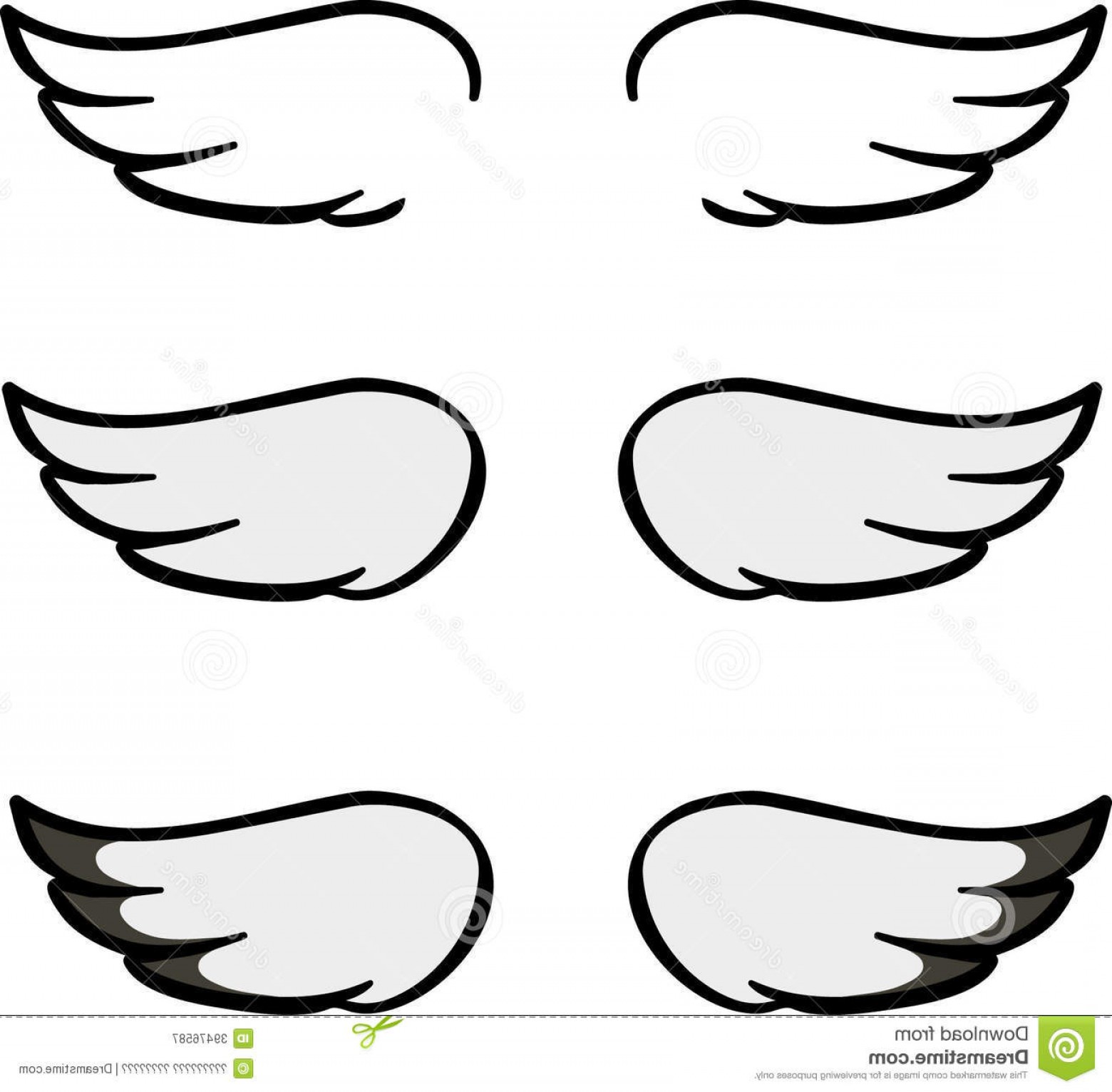 Royalty Free Stock Photography Set Cartoon Wings Vector 1560x1531 Royalty Free Stock Photography Set Cartoon Wings Vector