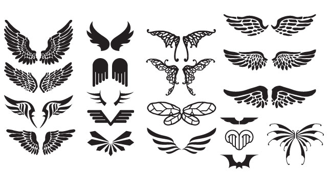 Wing Vector Set 645x345 Wing Vector Set