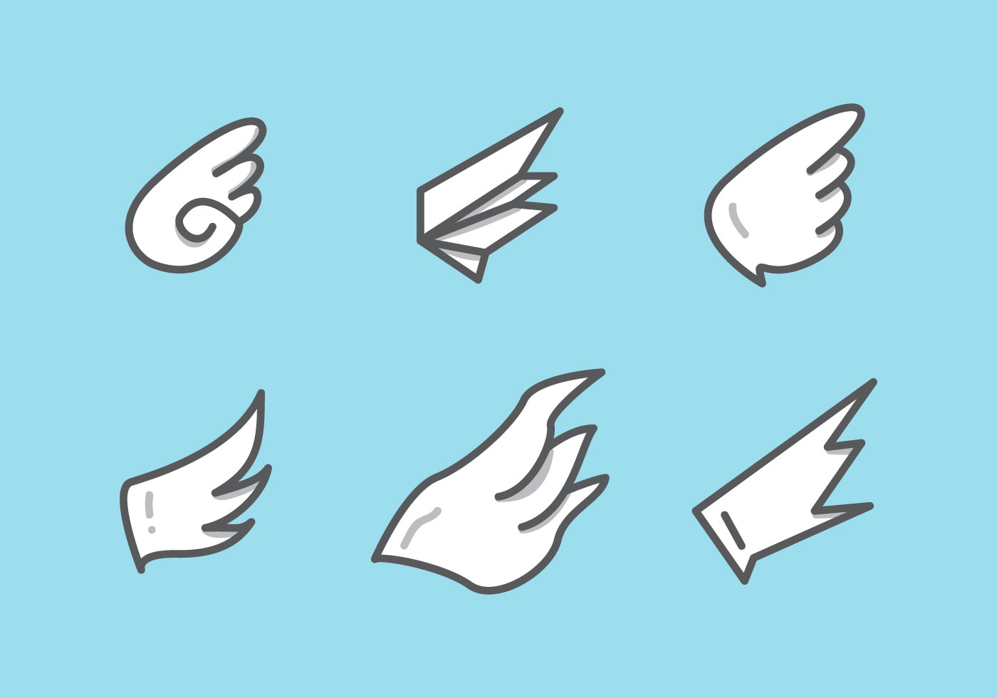 Wings Free Vector Art 1400x980 Wings Free Vector Art