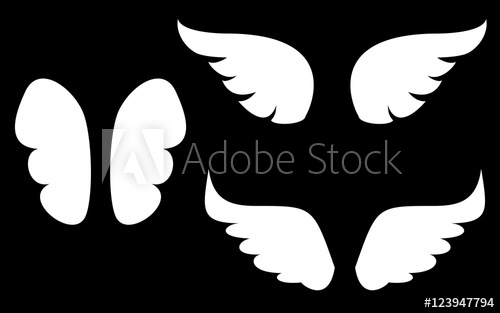 Wings Vector Set With White Angel Or Bird Wing Icon Isolated 500x313 Wings Vector Set With White Angel Or Bird Wing Icon Isolated
