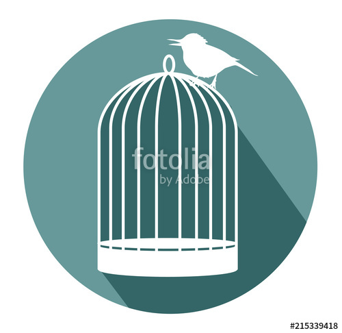 500x486 Birdcage Flat Design Icon Vector Stock Image And Royalty