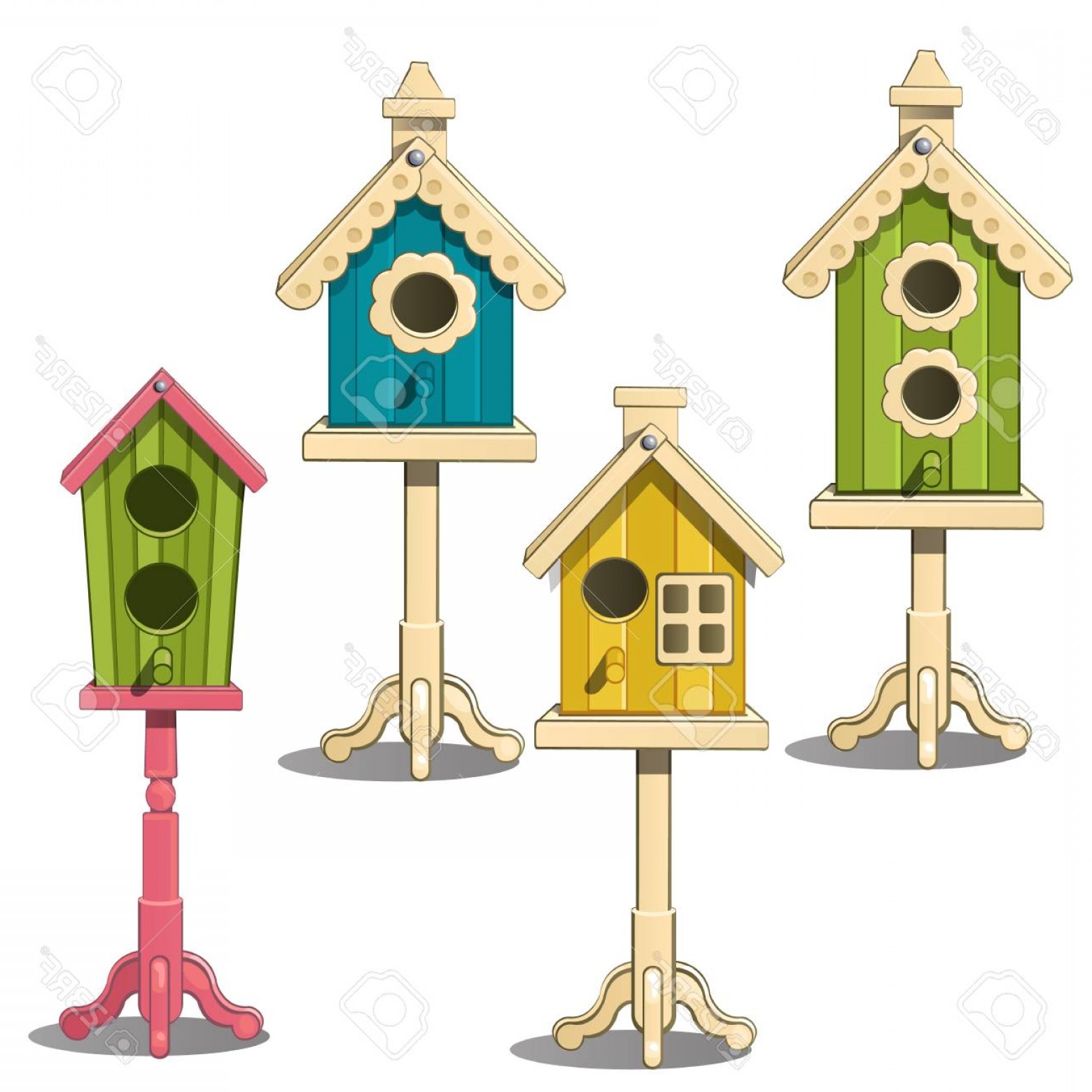 Bird House Vector Illustration Catchsplace 1560x1560 Bird House Vector Illustration Catchsplace