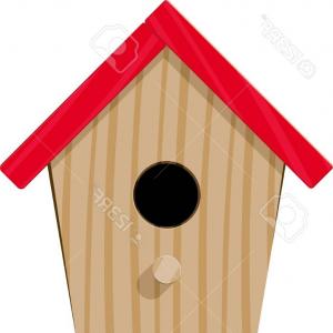 Birdhouse With Round And Heart Shaped Hole Vector Clipart 300x300 Birdhouse With Round And Heart Shaped Hole Vector Clipart