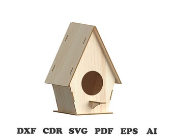 Birdhouse Vector Model Etsy 340x270 Birdhouse Vector Model Etsy