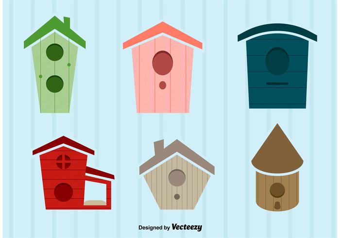 Bird House Vector Illustrations 700x490 Bird House Vector Illustrations