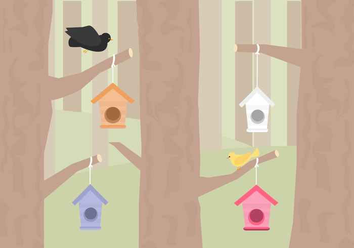 Free Birdhouse Vector 700x490 Free Birdhouse Vector