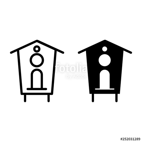 Bird Feeder Line And Glyph Icon Birdhouse Vector Illustration 500x500 Bird Feeder Line And Glyph Icon Birdhouse Vector Illustration