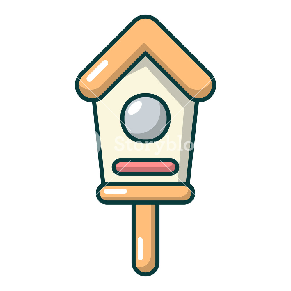 Wooden Birdhouse Icon Cartoon Illustration Of Wooden Birdhouse 1000x1000 Wooden Birdhouse Icon Cartoon Illustration Of Wooden Birdhouse