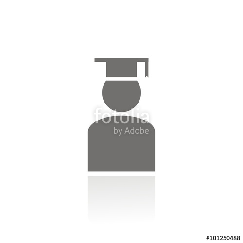 500x500 Icono Profesor Con Birrete Fb Reflejo Stock Image And Royalty