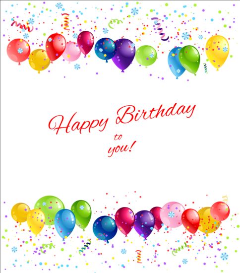 Bright Birthday Background Design Vector Free Download 484x550 Bright Birthday Background Design Vector Free Download