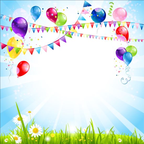 Bright Birthday Background Design Vector Free Download 550x550 Bright Birthday Background Design Vector Free Download