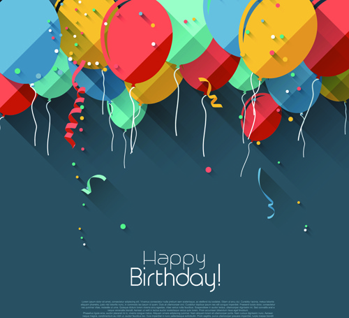 Colored Confetti With Happy Birthday Gray Background Vector Free 500x455 Colored Confetti With Happy Birthday Gray Background Vector Free