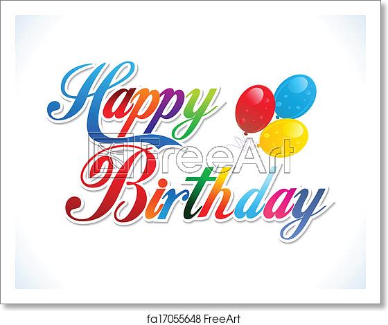 560x470 Free Art Print Of Abstract Happy Birthday Background Abstract