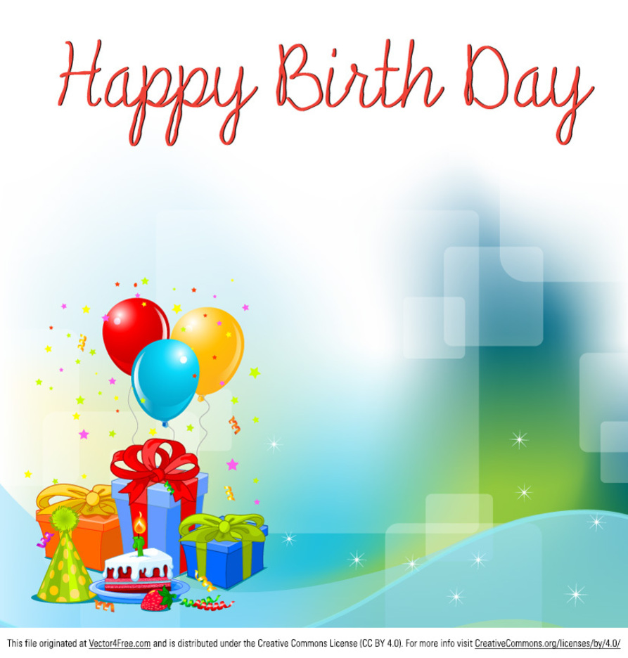Birthday Background Vector 893x936 Birthday Background Vector