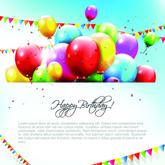 340x340 Free Happy Birthday Balloons Vector Free Vector Download