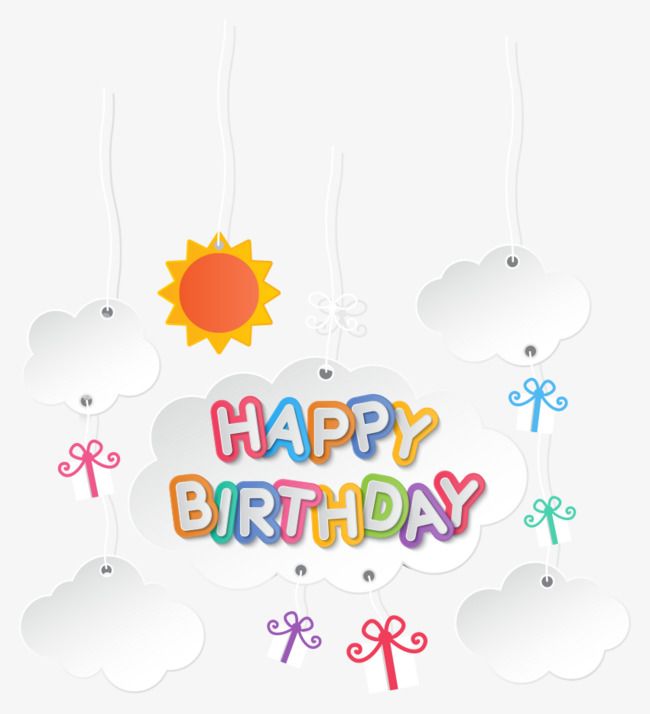 650x714 Happy Birthday Banner Vector Material Niranjan Happy Birthday