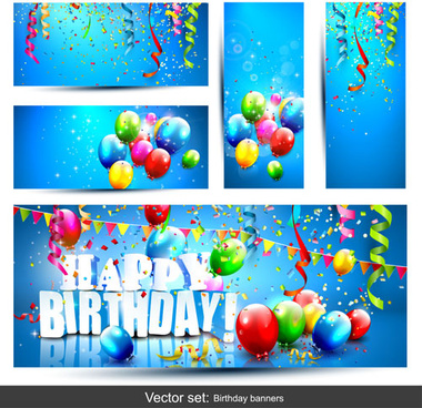 380x368 Birthday Banner Free Vector Download