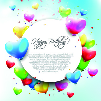 340x340 Birthday Balloons Border Free Vector Download