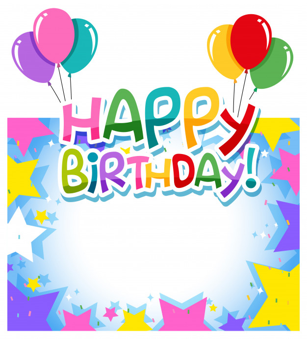 626x691 A Birthday Border Template Vector Free Download