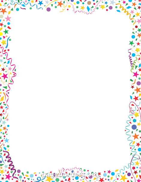 470x608 Free Birthday Borders Clip Art