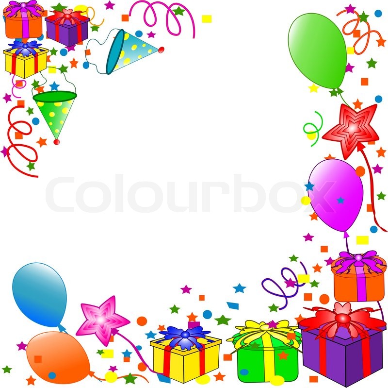 800x799 Happy Birthday Background Stock Vector Colourbox