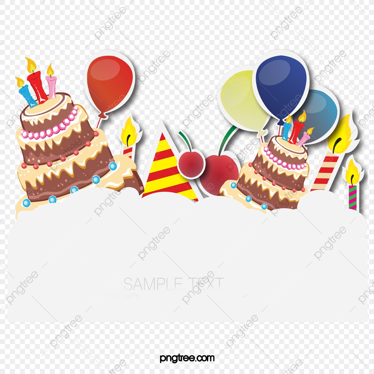 1200x1200 Balloon Birthday Border Vector, Balloon Vector, Birthday Vector