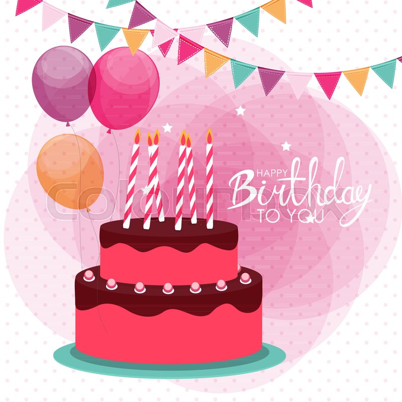 Happy Birthday Poster Background With Stock Vector Colourbox 800x800 Happy Birthday Poster Background With Stock Vector Colourbox