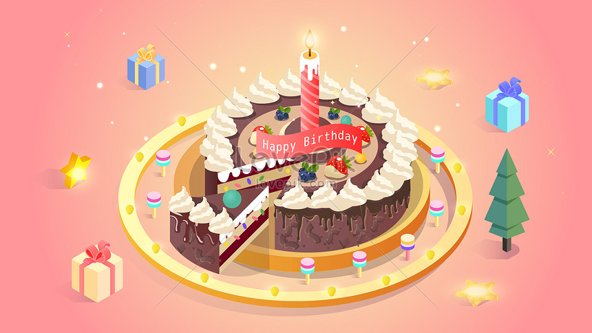 Birthday Cake Vector Free
