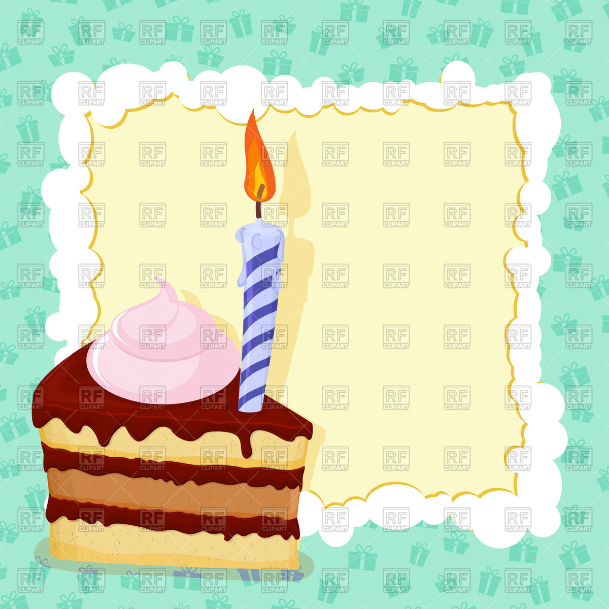 1200x1200 Cartoon Funny Birthday Cake Vector Image Of Holiday Popaukropa