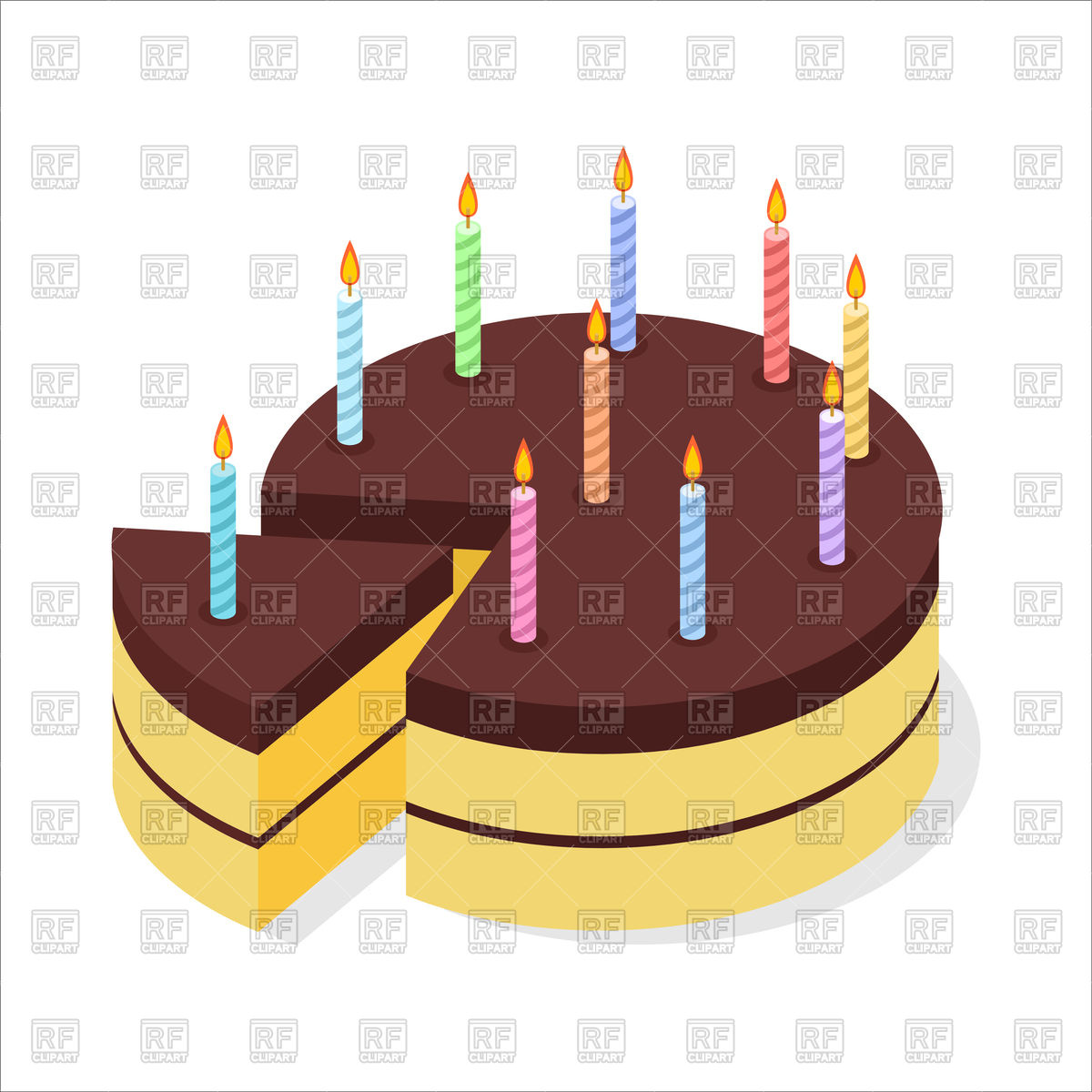 Birthday Cake Vector Free at Vectorified.com | Collection of Birthday ...